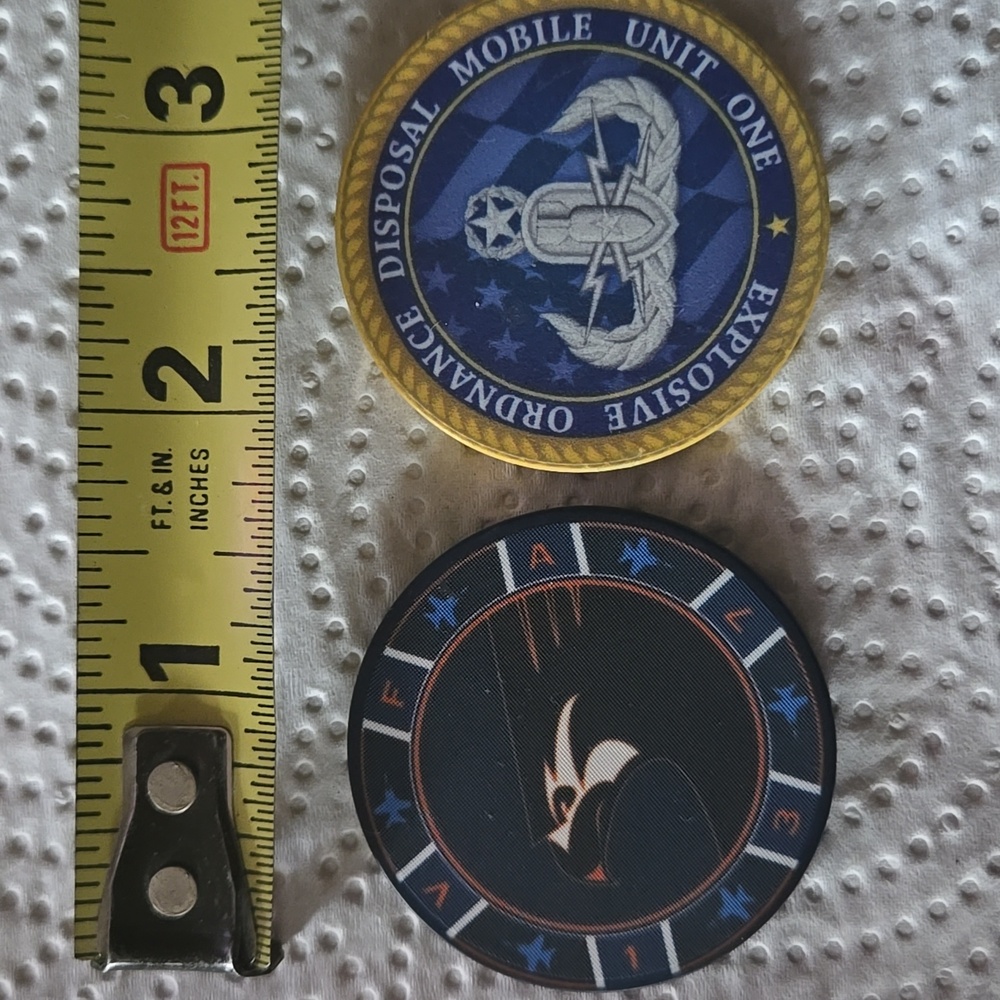 US‎ Navy Challenge Coins. Poker Chip Style. Ordnance Disposal. VFA 37